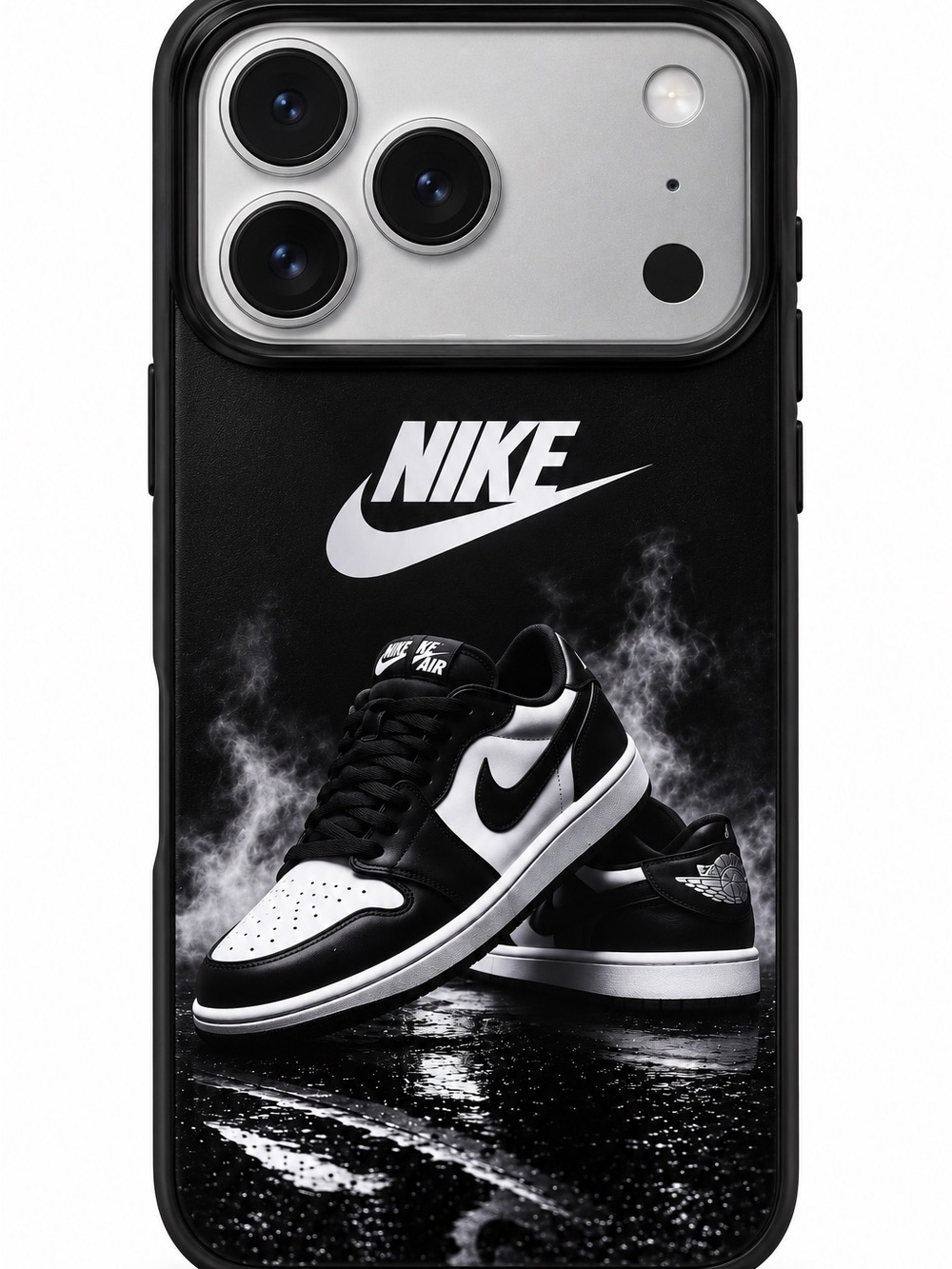Nike Black & White Sneaker Graphic Phone Case for iphone 17 Pro Max & 18 Pro Max